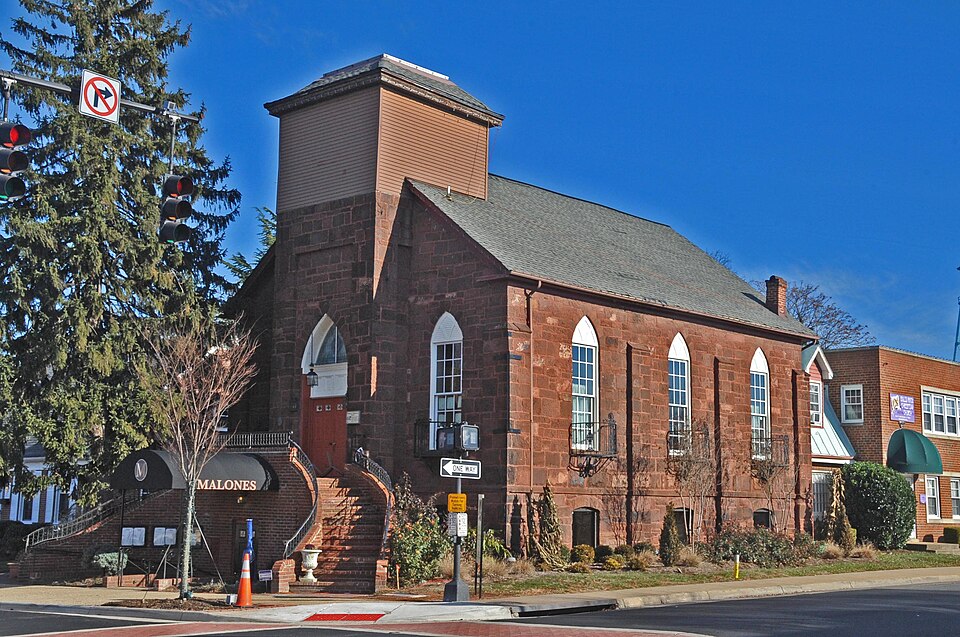 Manassas Virginia downtown showing the historic community whose Civil War heritage the national battlefield park preserves